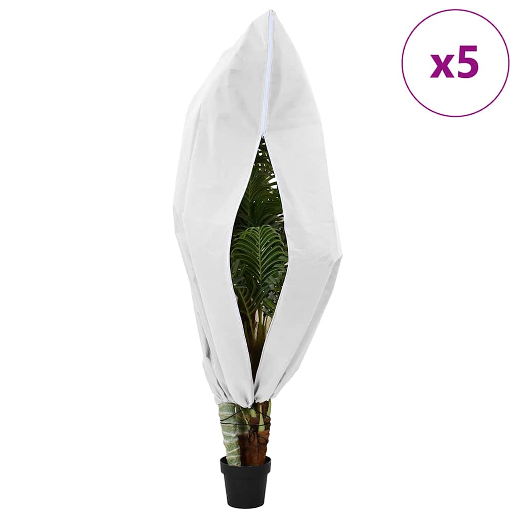Capas de fleece para proteção contra geada 5 unid. branco