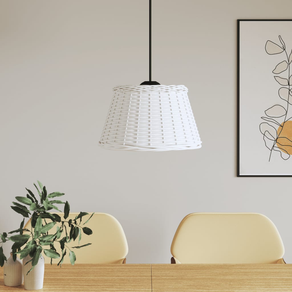 Abajur de teto ø50x30 cm vime branco