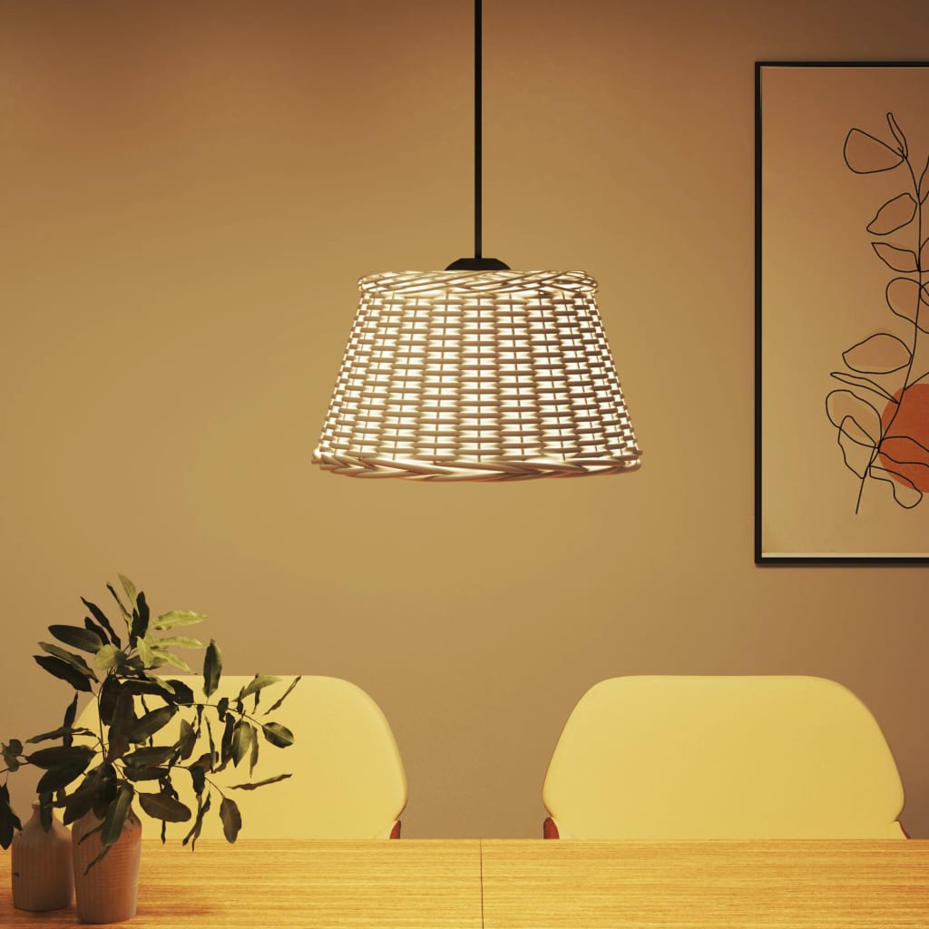 Abajur de teto ø50x30 cm vime branco