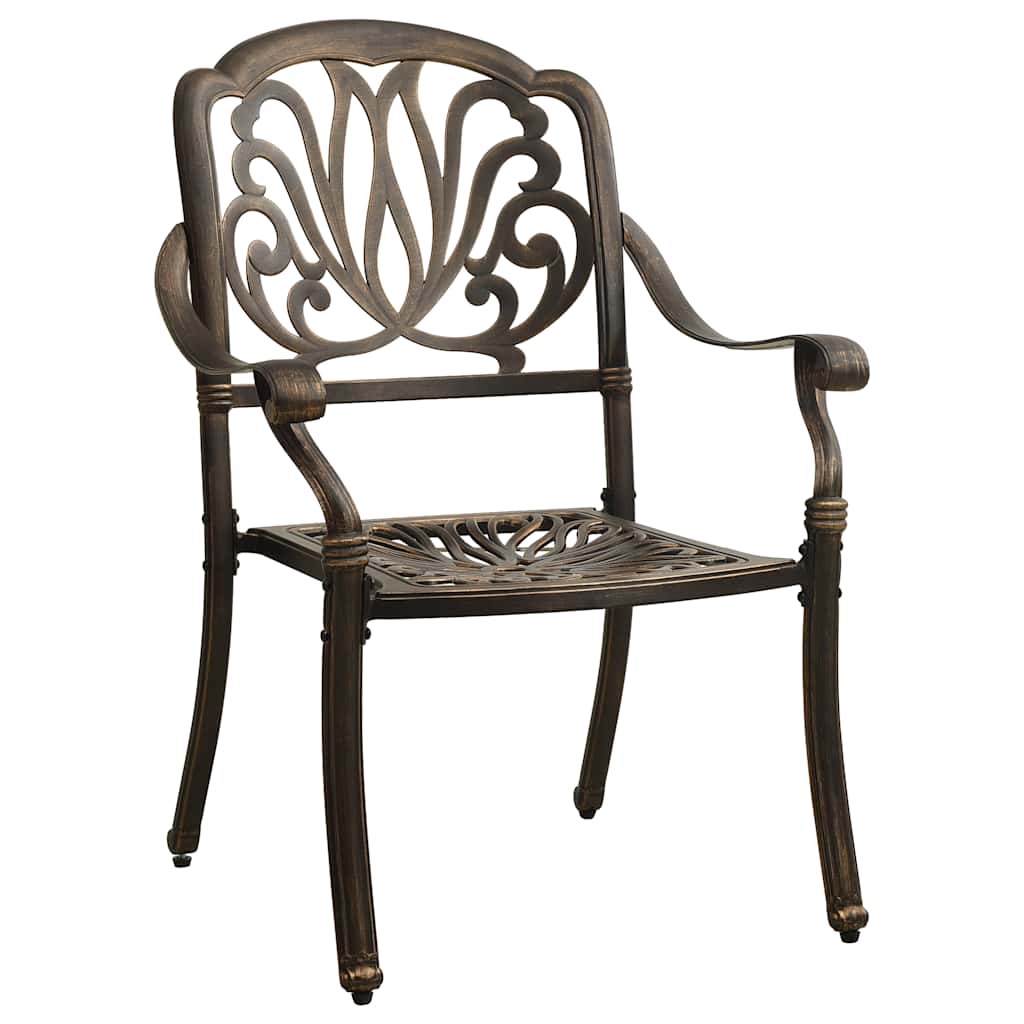 3 Pcs conjunto de bistrô alumínio fundido bronze
