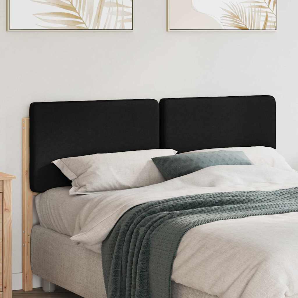 Cabeceira estofada com cabeceira marrom e preto 140 cm