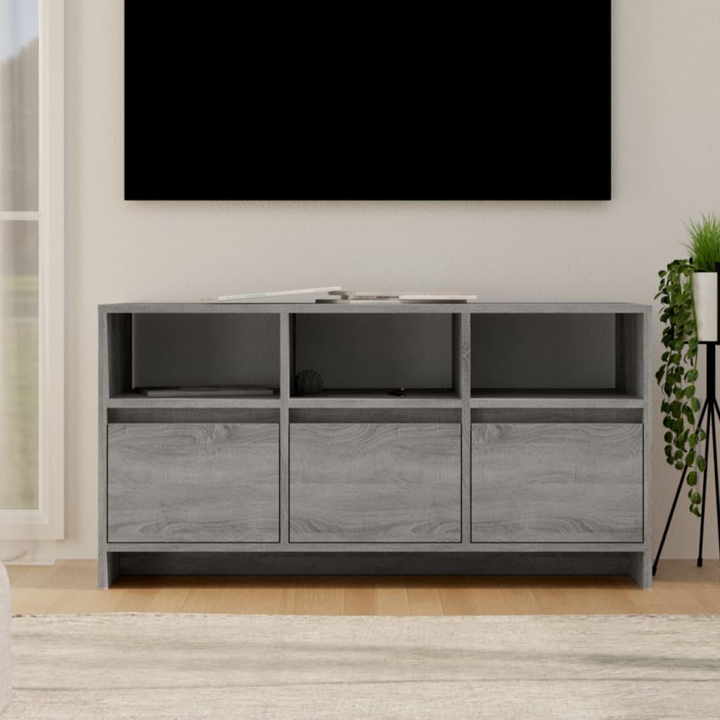 Móvel de TV 102x37,5x52,5 cm derivados madeira sonoma cinza