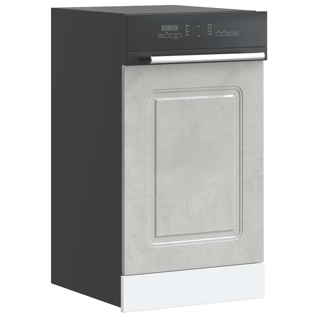 Painel máquina lavar louça kalmar 45x1,5x57 cm cinza cimento