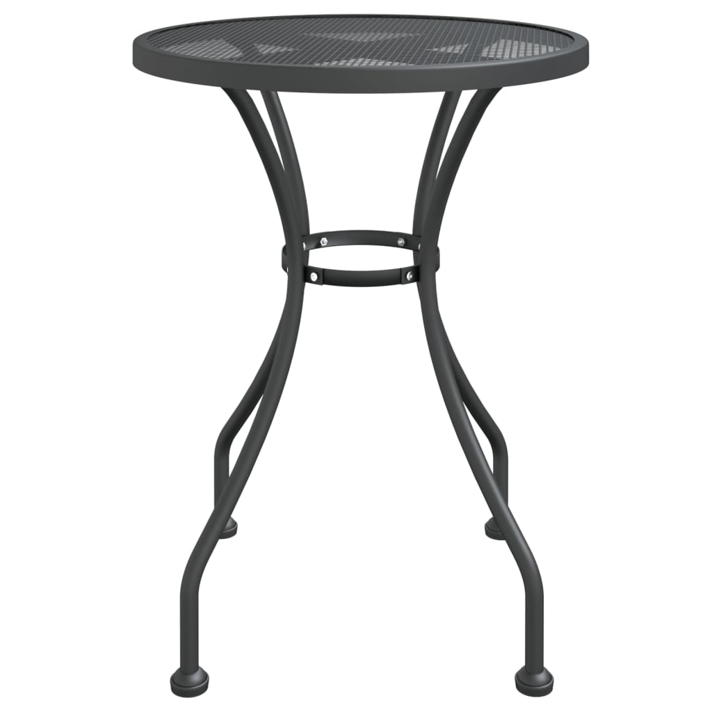 Mesa de jardim ø60x72 cm malha metal expandido antracite