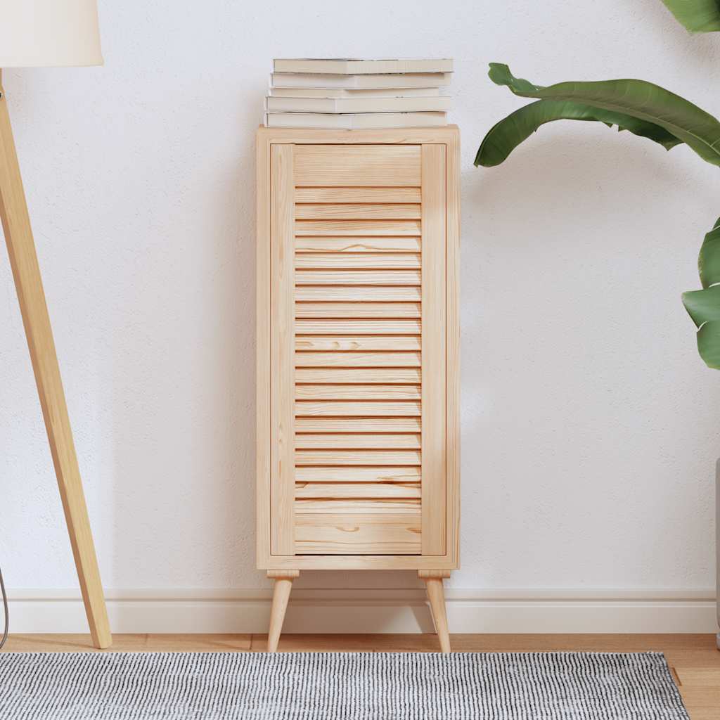 Porta de armário com design de persiana 69x29,5 cm pinho maciço