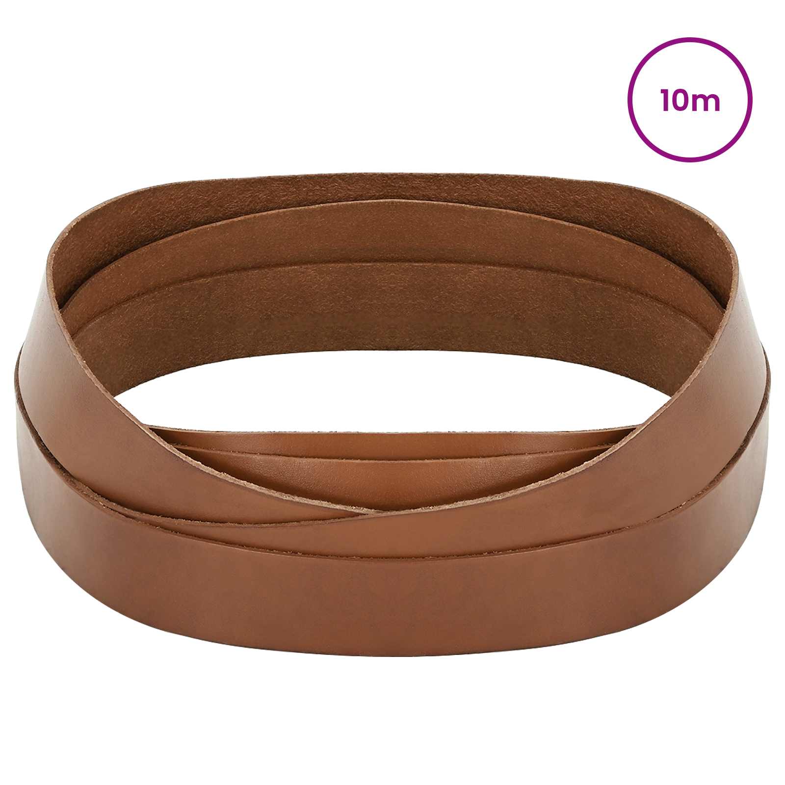 Pulseira de couro castanho 1000 x 2,5 cm couro