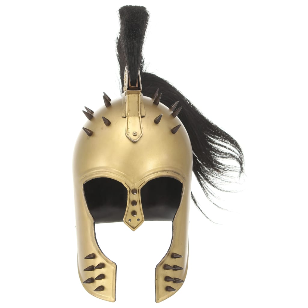 Capacete de soldado grego réplica larp aço bronze