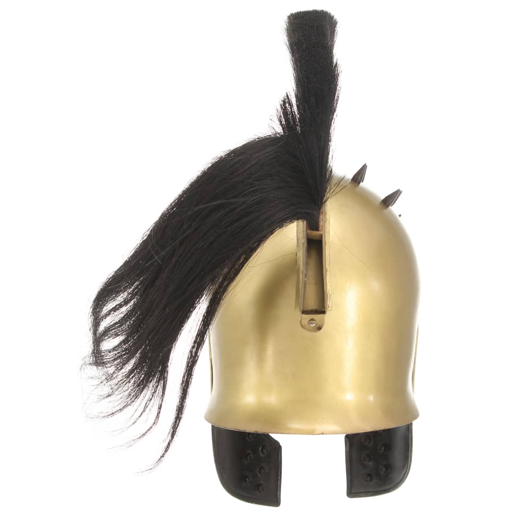Capacete de soldado grego réplica larp aço bronze