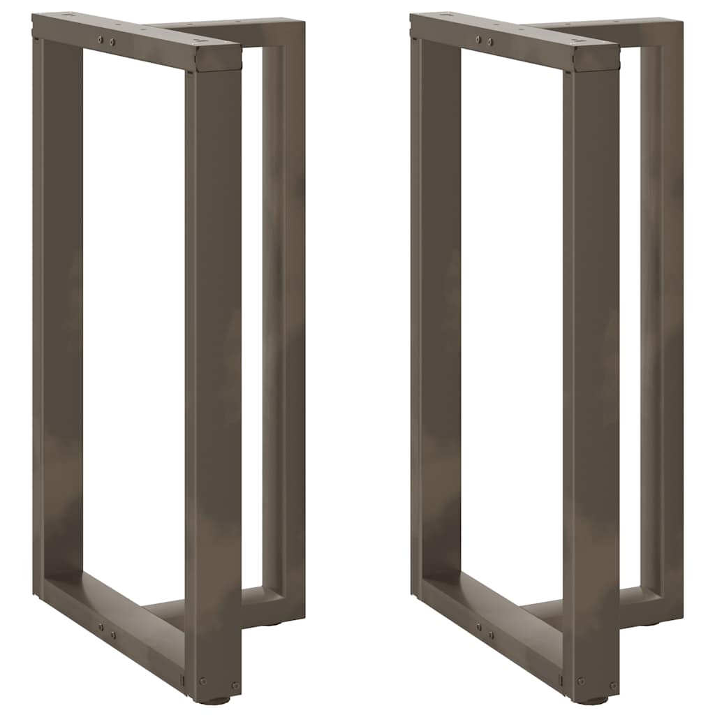 Pés de mesa de bar em forma de t, 2 peças, preto, 60x35x(100-101) cm, aço