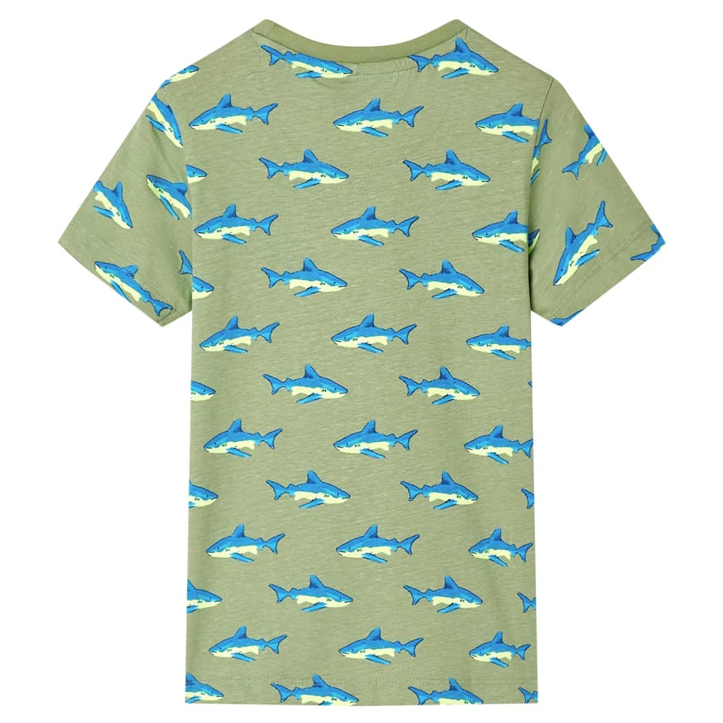 T-shirt de criança cor caqui-claro 104