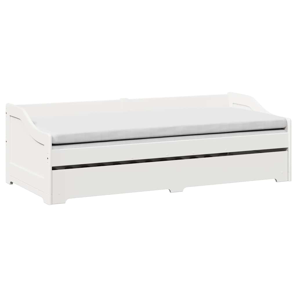 Sofá-cama com gavetão sem colchão irun branco 90x200 cm