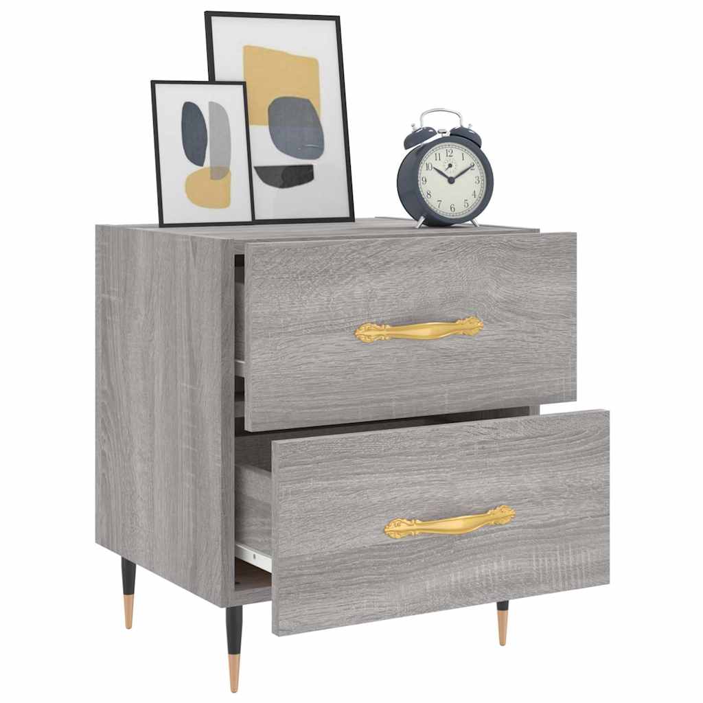 Mesa cabeceira 40x35x47,5 cm derivados madeira sonoma cinza