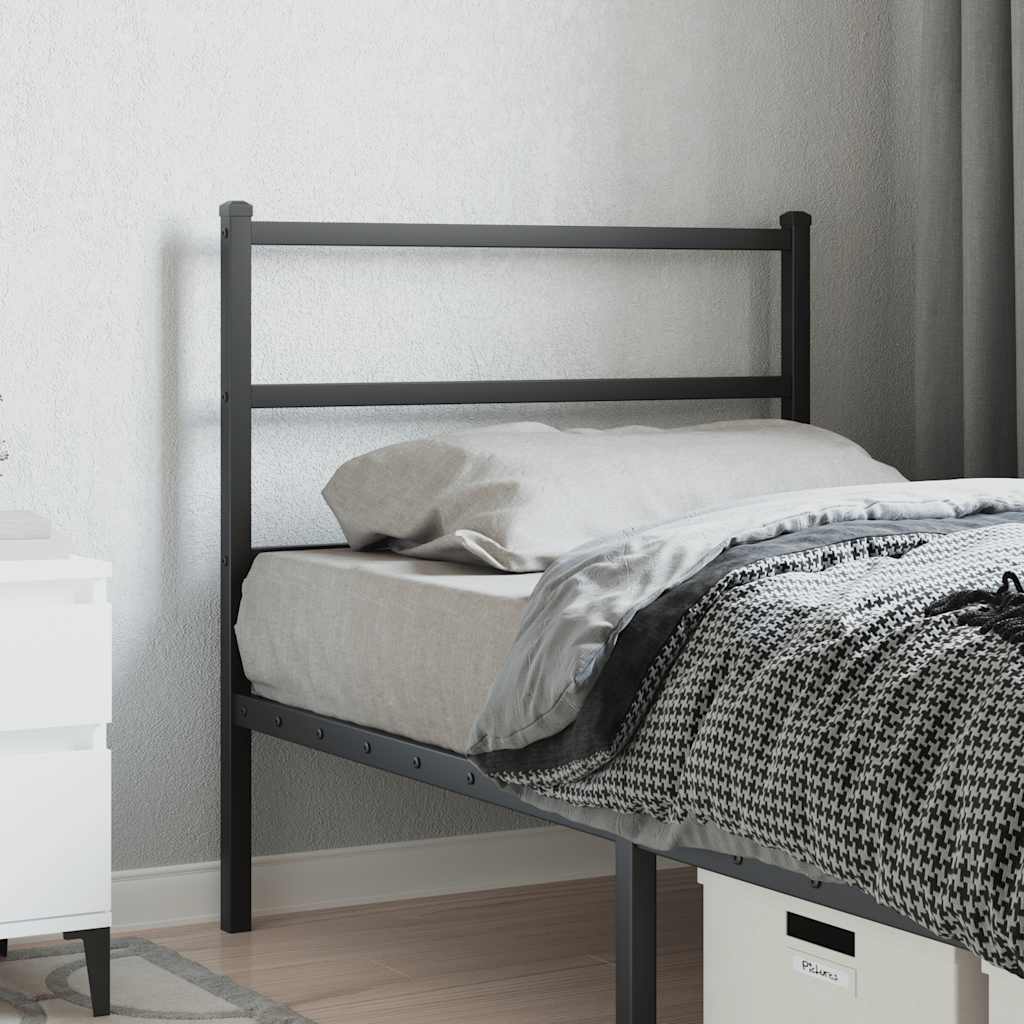 Cabeceira de substituição 90 cm metal preto
