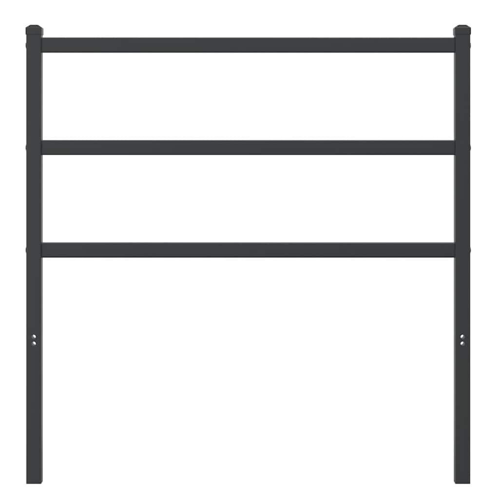 Cabeceira de substituição 90 cm metal preto