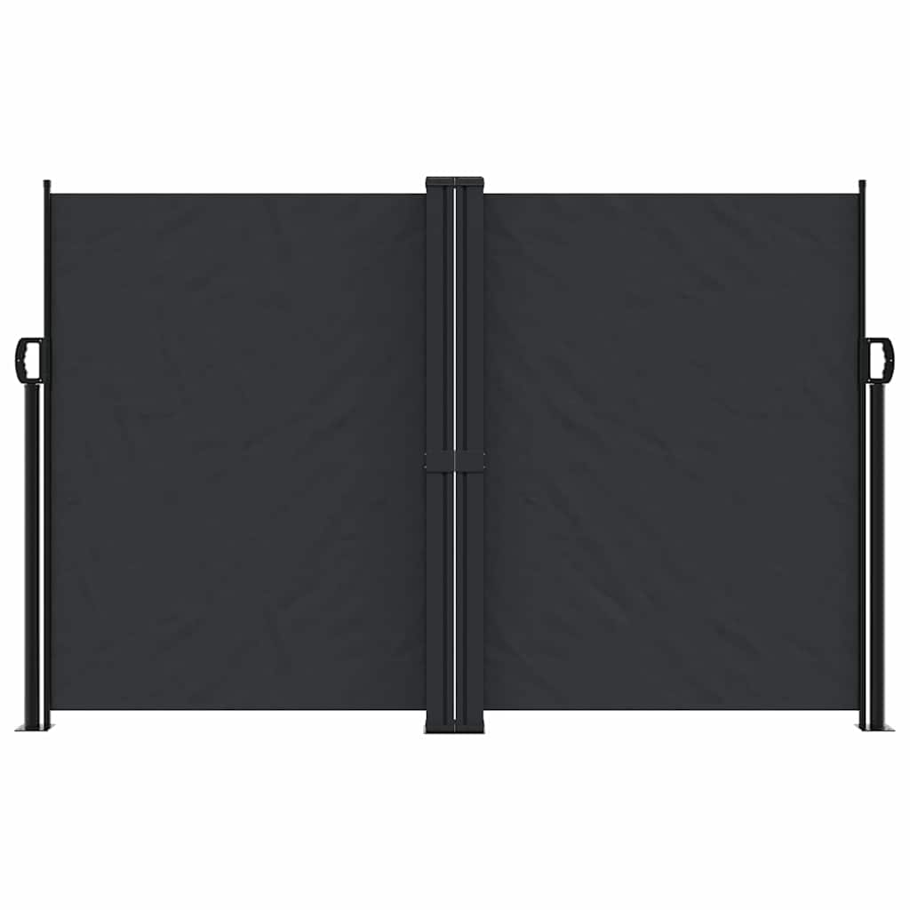 Toldo lateral retrátil 160x1200 cm preto