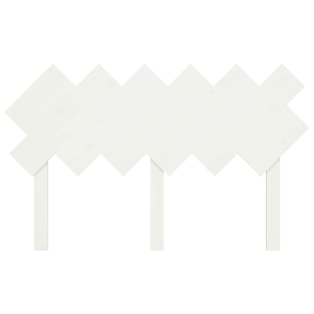 Cabeceira de cama 132x3x81 cm pinho maciço branco
