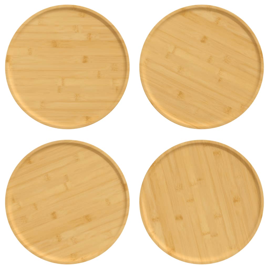 Pratos de pizza 4 pcs ø32x1,5 cm bambu