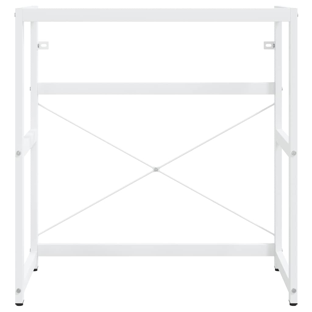 Estrutura p/ lavatório casa de banho ferro 79x38x83 cm branco