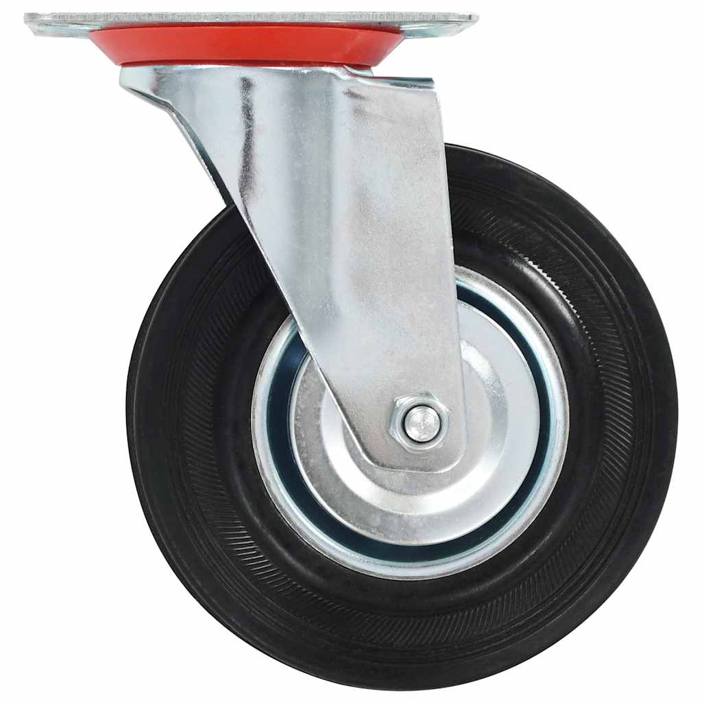 12 Pcs rodas giratórias 125 mm