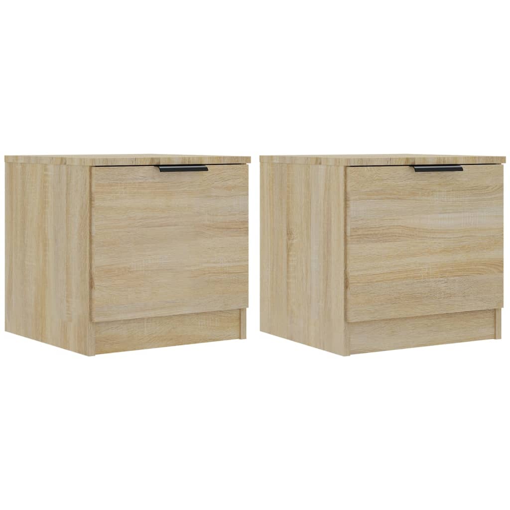 Mesas de cabeceira 2 pcs 40x39x40 cm carvalho sonoma