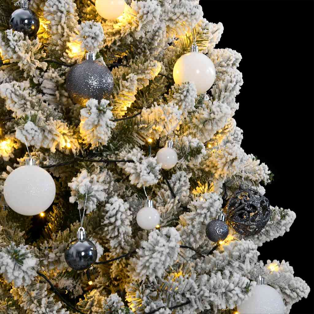 Árvore natal artificial articulada c/ 300 luzes LED+bolas 270cm