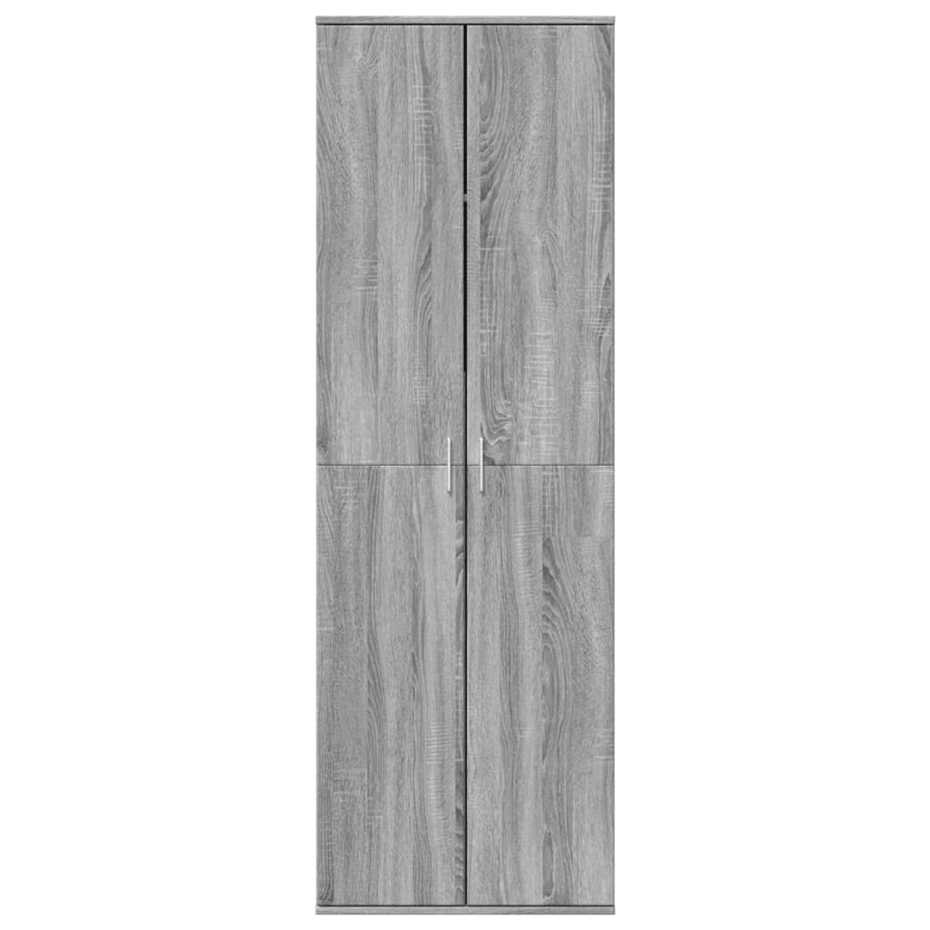 Aparador alto 60x35x180 cm derivados de madeira cinzento sonoma