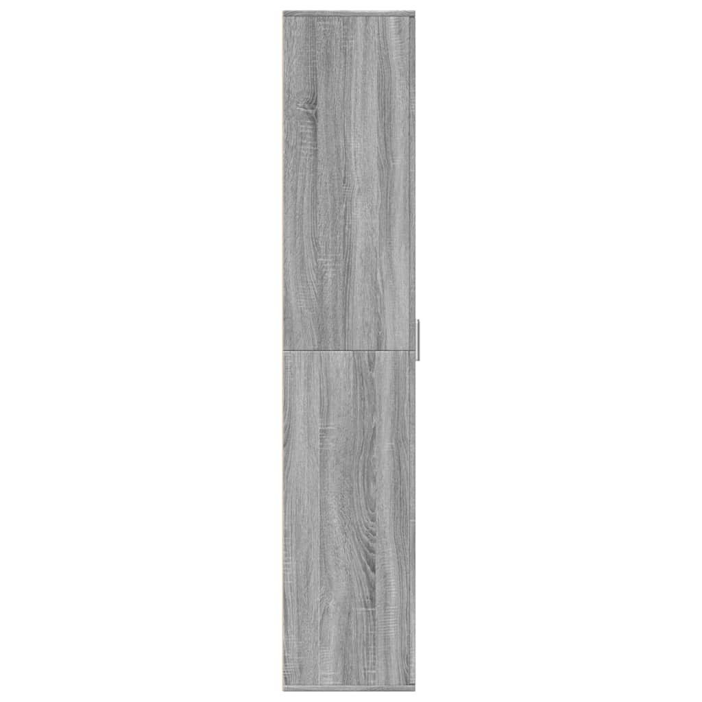 Aparador alto 60x35x180 cm derivados de madeira cinzento sonoma