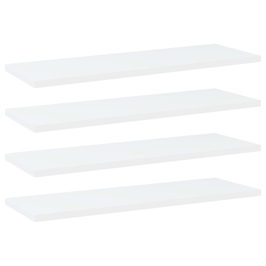 Prateleiras para estante 4 pcs derivados de madeira branco