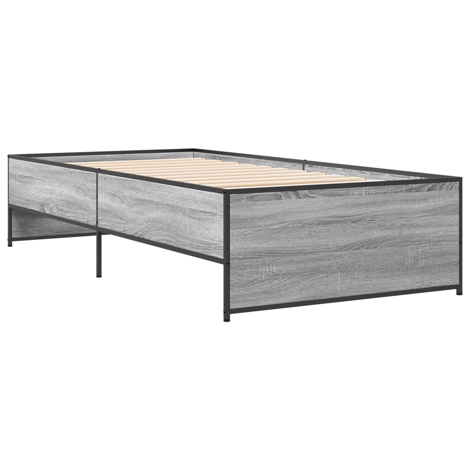 Estrutura da cama sonoma cinzento 80 x 200 cm