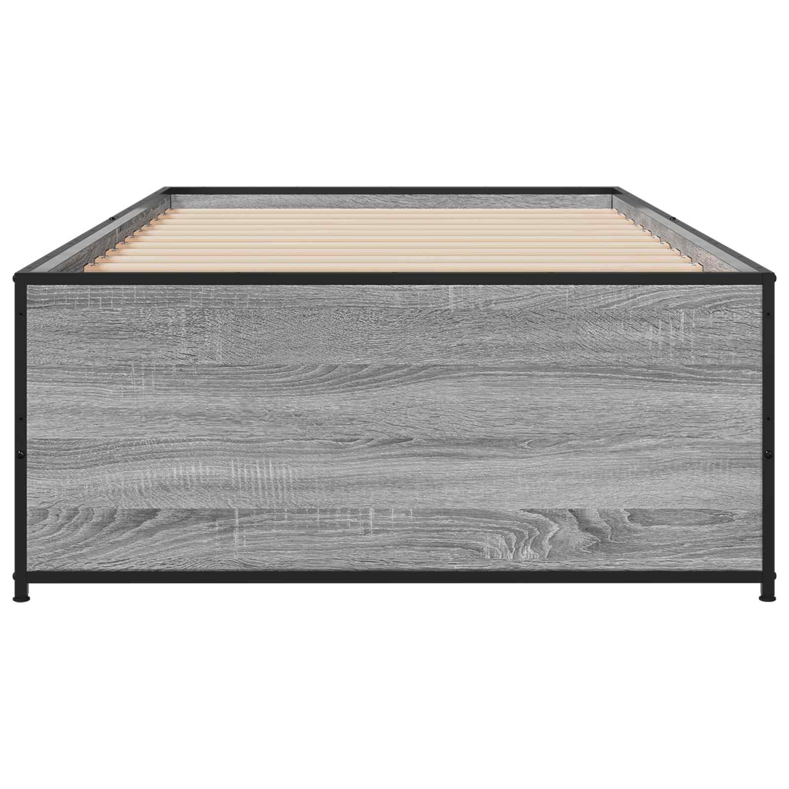 Estrutura da cama sonoma cinzento 80 x 200 cm