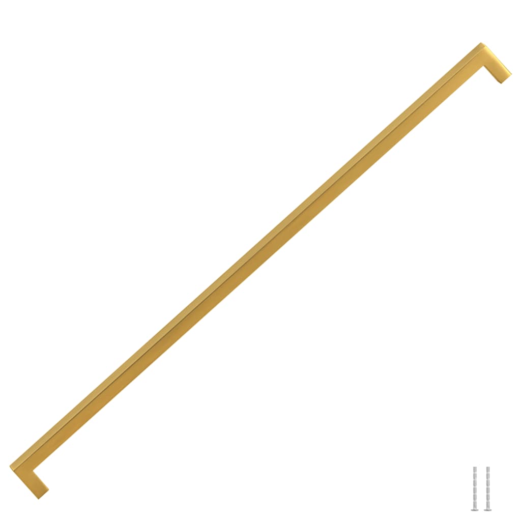 Puxadores para móveis 5 pcs 480 mm aço inoxidável dourado