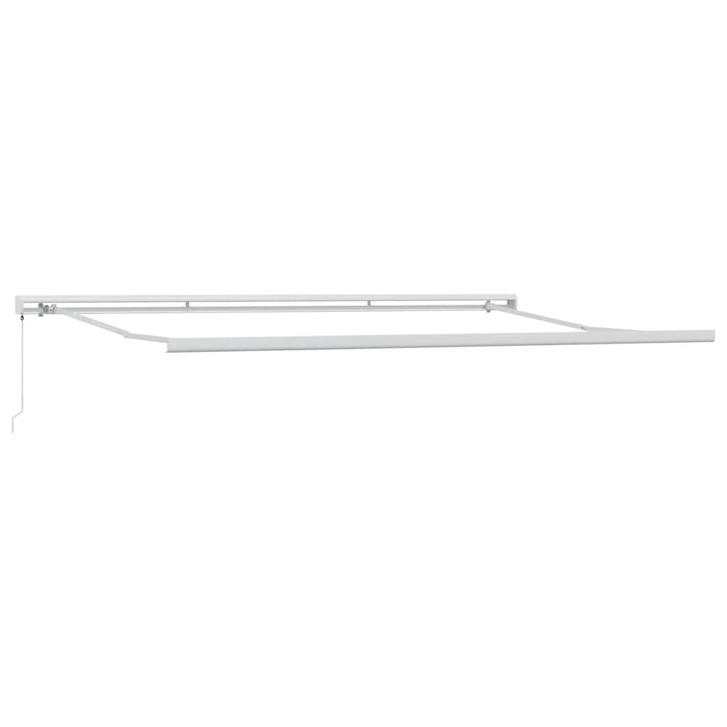 Toldo retrátil manual 500x300 cm castanho
