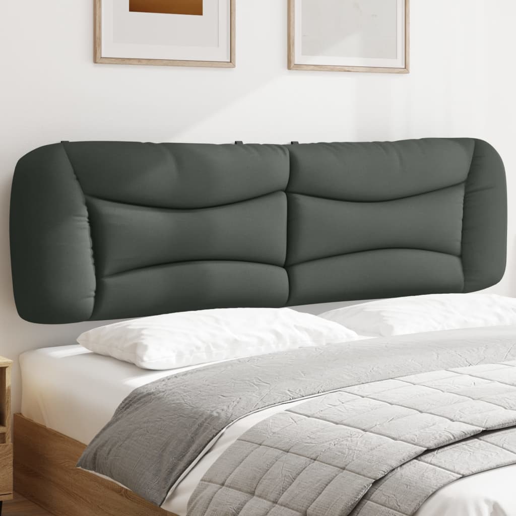 Almofadão de cabeceira hvar 183 cm tecido cinzento-escuro