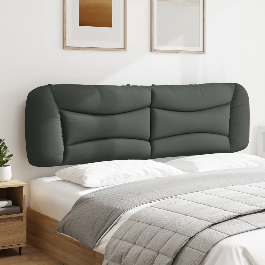 Almofadão de cabeceira hvar 183 cm tecido cinzento-escuro