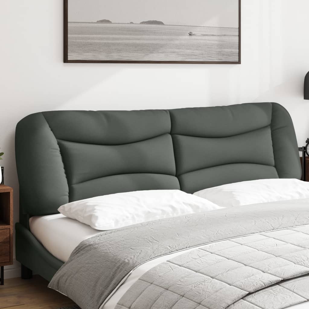 Almofadão de cabeceira hvar 183 cm tecido cinzento-escuro
