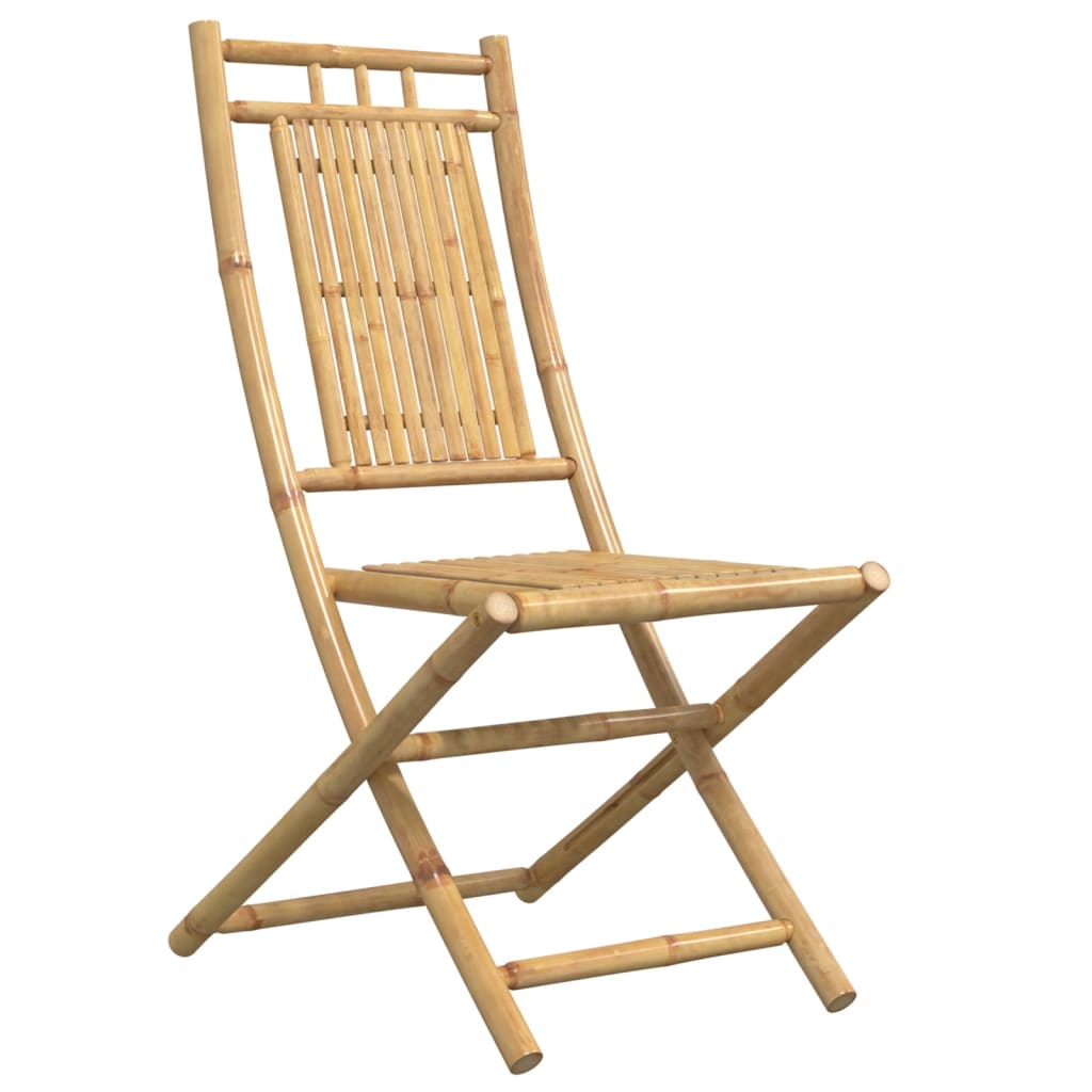 Cadeiras de jardim dobráveis 8 pcs 46x66x99 cm bambu