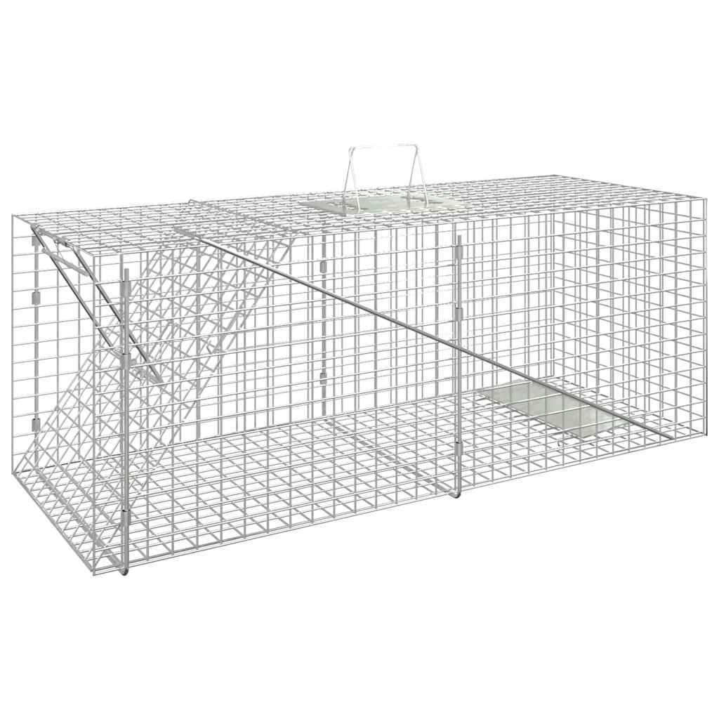 Armadilha para animais 64,5x25x26,5 cm ferro galvanizado