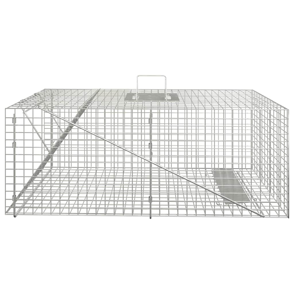 Armadilha para animais 64,5x25x26,5 cm ferro galvanizado