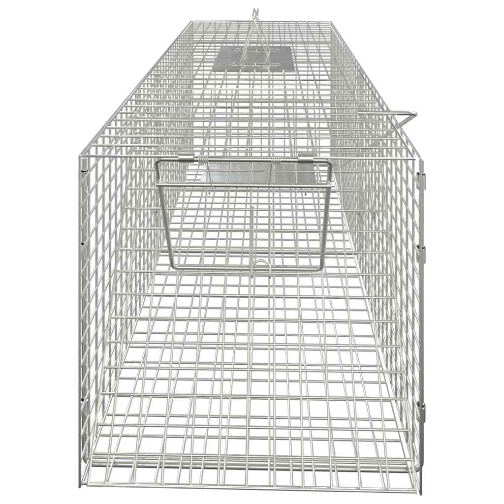 Armadilha para animais 64,5x25x26,5 cm ferro galvanizado