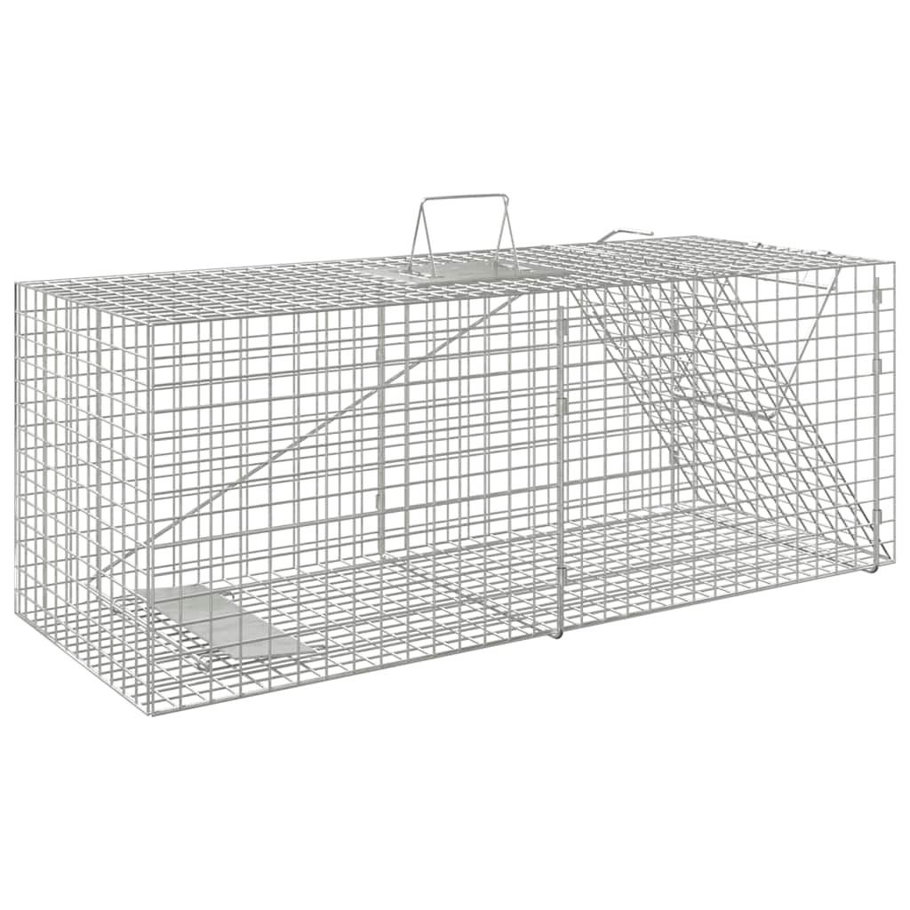 Armadilha para animais 64,5x25x26,5 cm ferro galvanizado