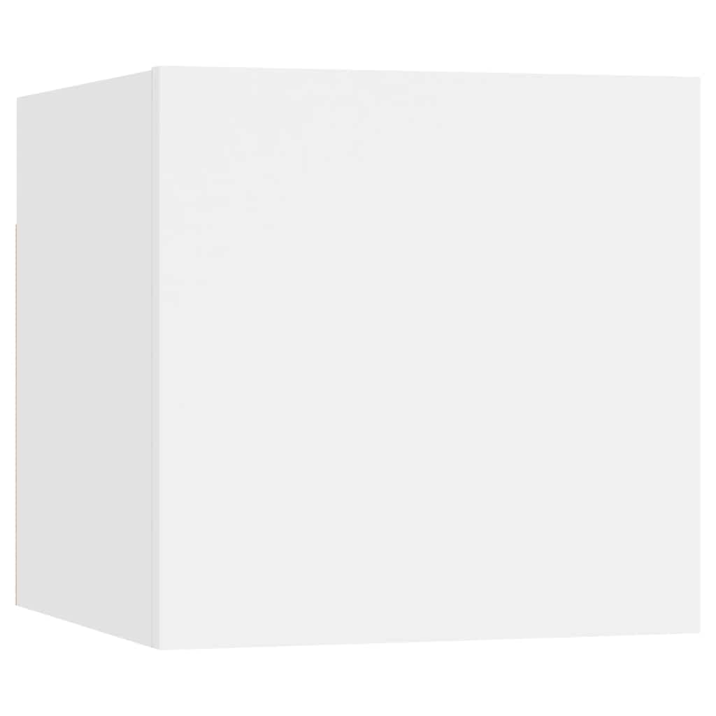 5 Pcs conjunto de móveis de TV derivados de madeira branco