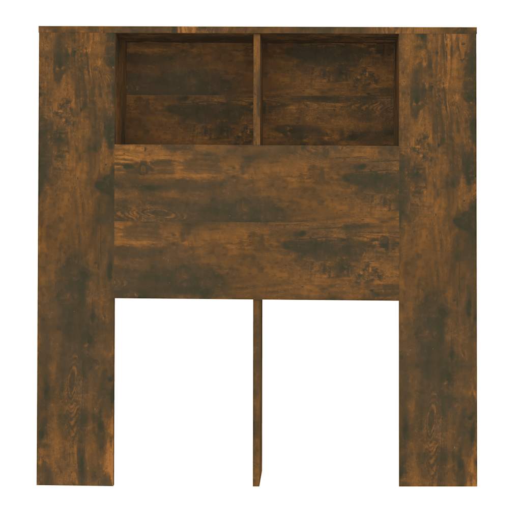 Armário de cabeceira 100x18,5x102,5 cm carvalho fumado