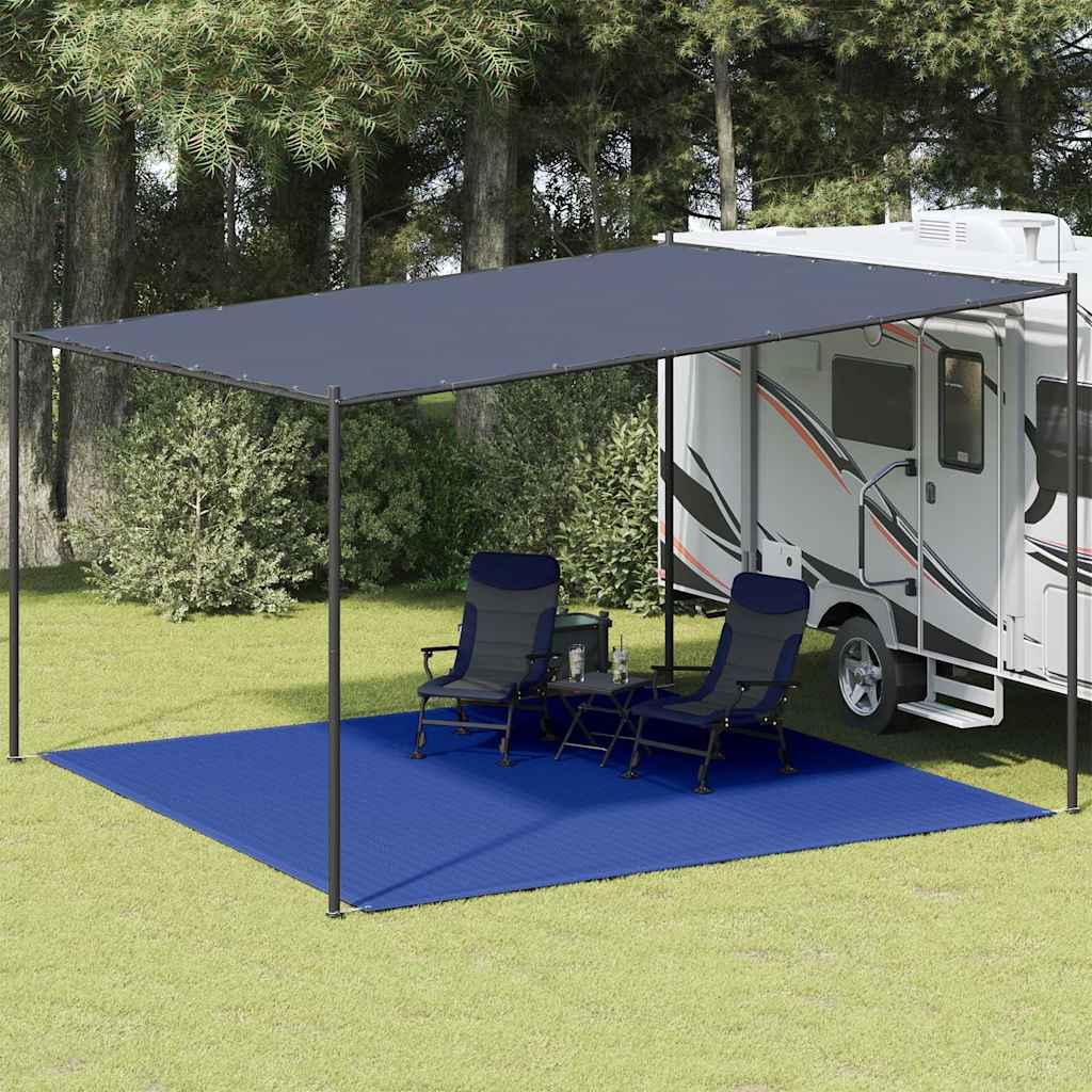 Tapete de campismo para tenda pead 400x400 cm azul
