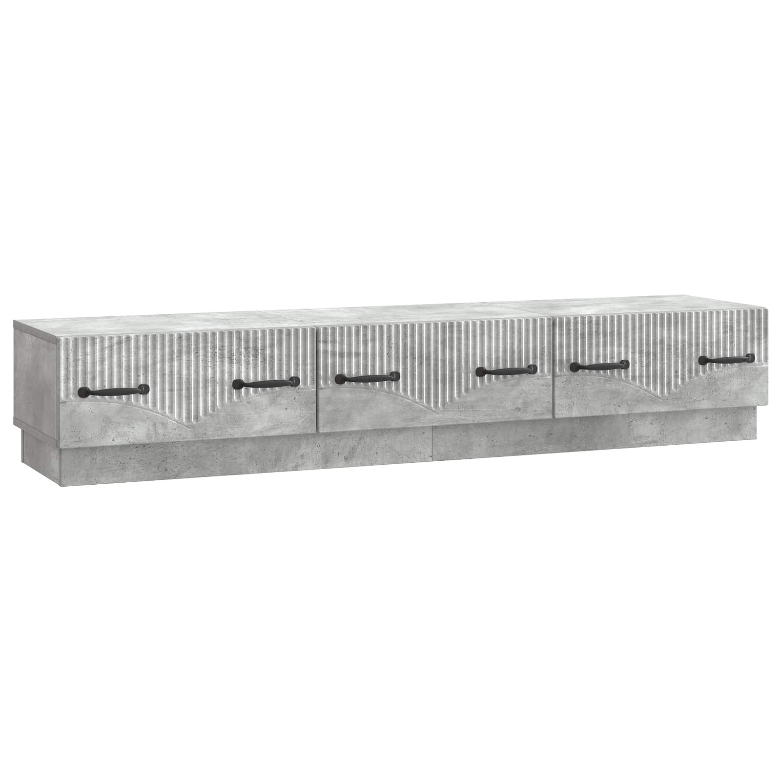 Gabinete para TV com gaveta cinzento cimento 147 x 34,5 x 27 cm