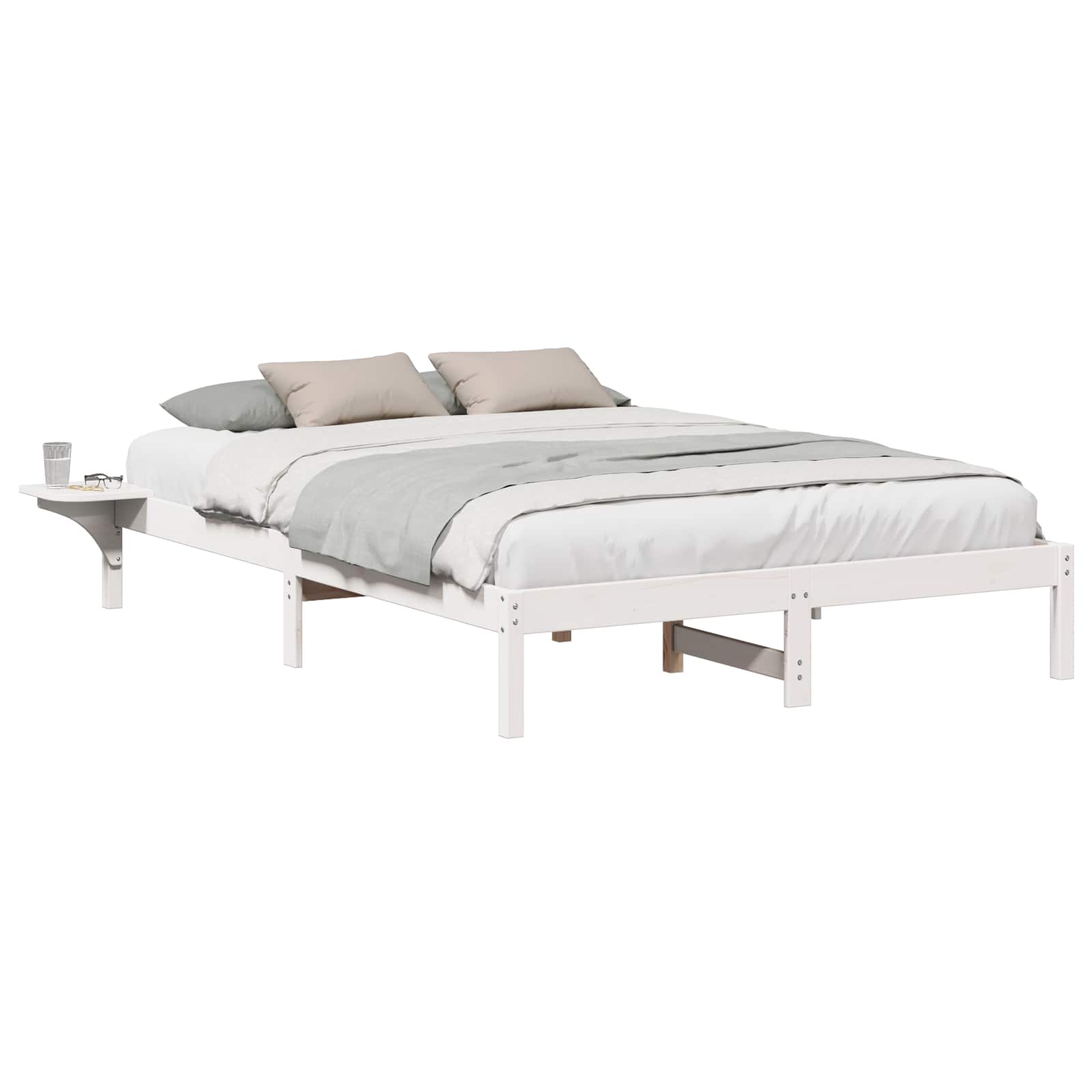 Estrutura da cama branco 150 x 200 cm