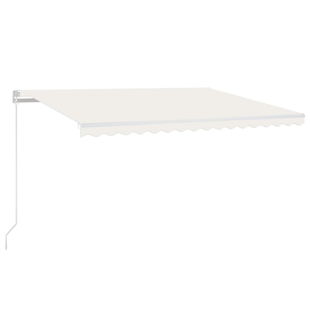 Toldo retrátil manual 450x350 cm cor creme