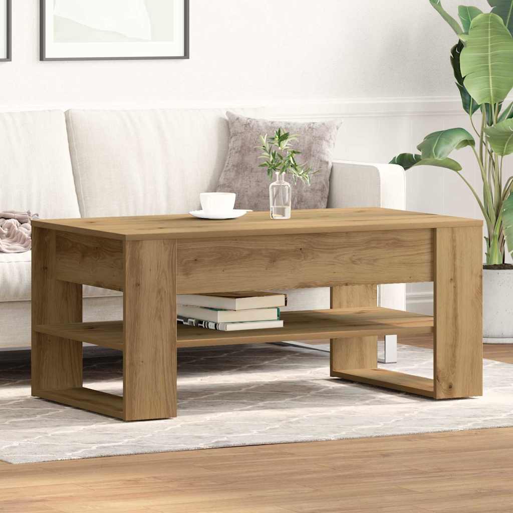 Mesa de centro carvalho artesanal 102 x 55 x 45 cm