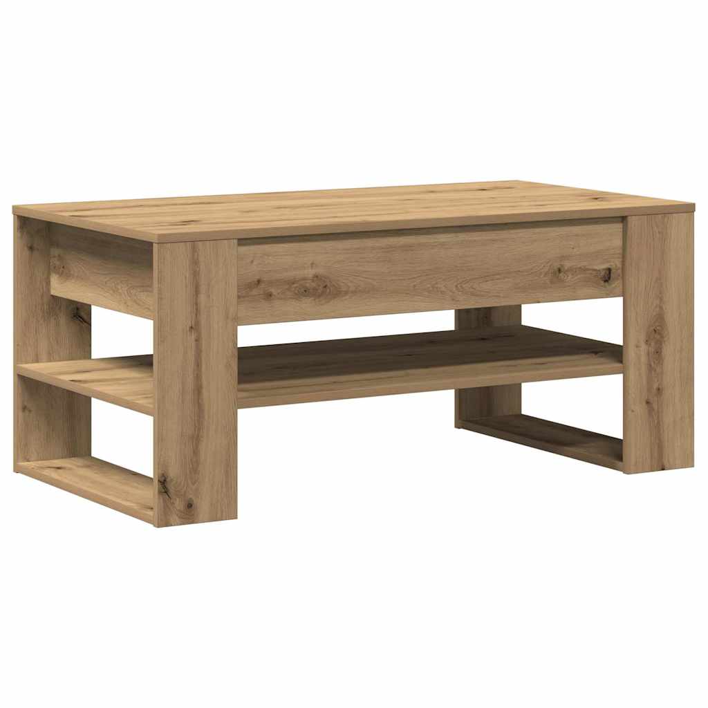 Mesa de centro carvalho artesanal 102 x 55 x 45 cm