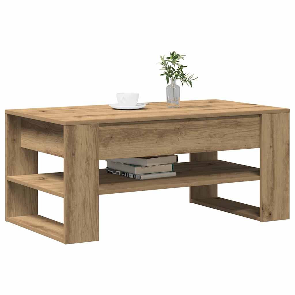 Mesa de centro carvalho artesanal 102 x 55 x 45 cm