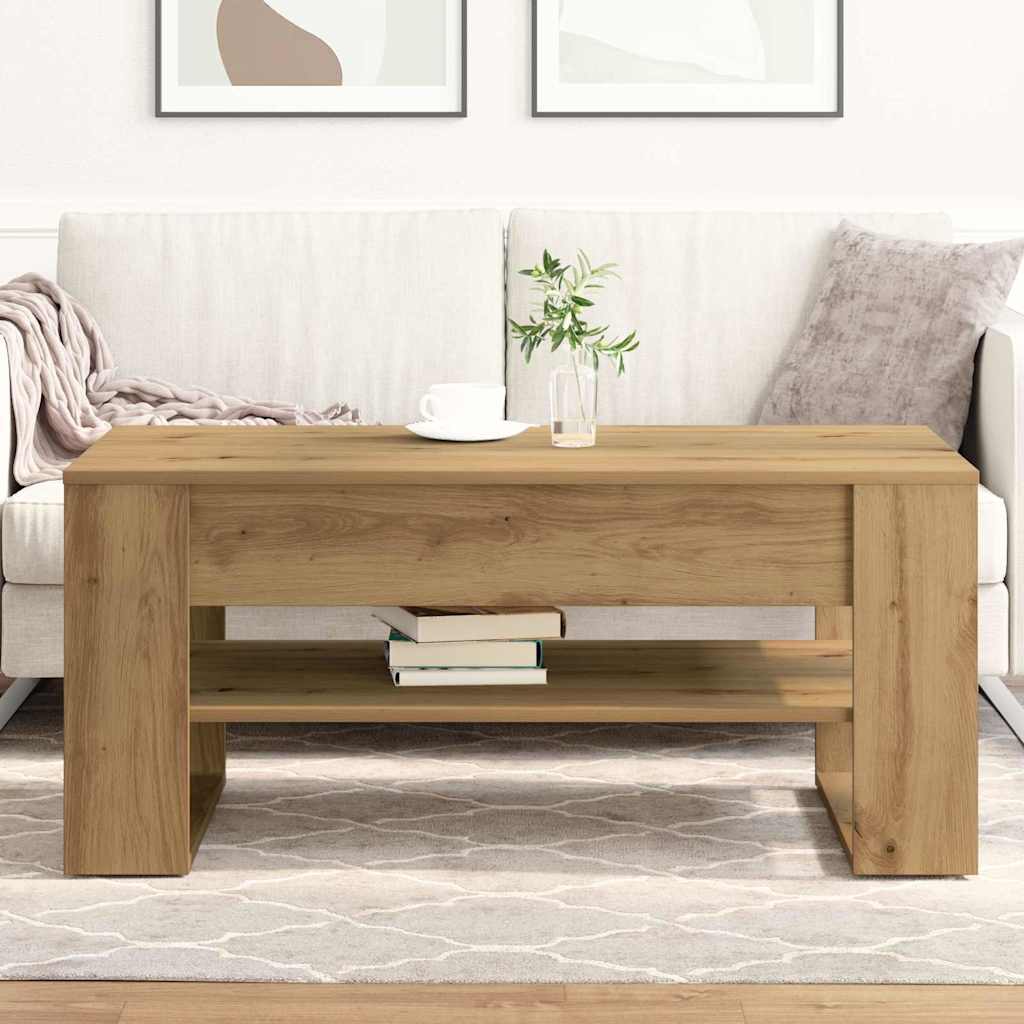 Mesa de centro carvalho artesanal 102 x 55 x 45 cm